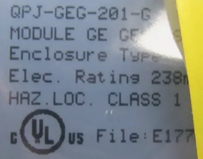 NEW GE GENIUS QPJ-GEG-201-G QUICKPANEL JR COMMUNICATION MODULE QPJGEG201G