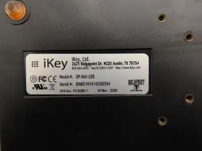 iKey DP-860 Industrial Desktop Keyboard Compact Integrated HulaPoint II USB