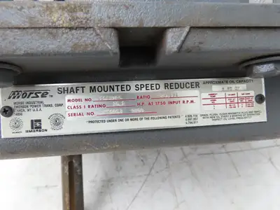 Morse 203XM25 Shaft Mount Reducer Gearbox 25.4:1 Ratio 10.2Hp Tapered Shaft