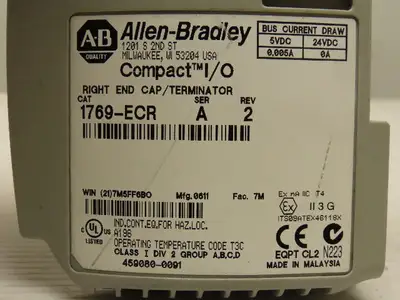 Allen Bradley 1769-ECR Compact I/O Right End/Terminator Mixed Rev 1,2