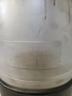 ALLOY PRODUCTS 10116 CHEM STORAGE TANK DEVELOPER