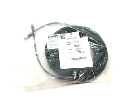 NEW BECKHOFF DOUBLE ENDED POWER CABLE M8 4-PIN 20M LENGTH