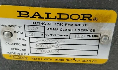 USED Baldor GR0022A020