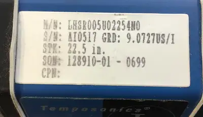 Temposonics L Series LHSR005U02254N0 Linear Position Sensor 22.5”. 5B