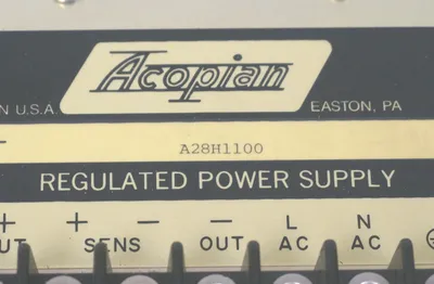 ACOPIAN A28H1100 REGULATED POWER SUPPLY