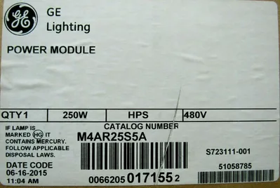 NEW GENERAL ELECTRIC M4AR25S5A POWER MODULE 250W 480V
