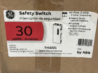 New | in-Stock GENERAL ELECTRIC TH3221 Switchgears Ohio US | HGR 24 #1278506