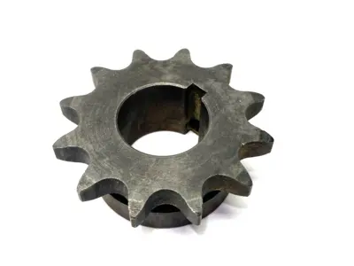 USED MARTIN ROLLER CHAIN SPROCKET 1-1/8" BORE 12 TEETH MISSING SET SCREW