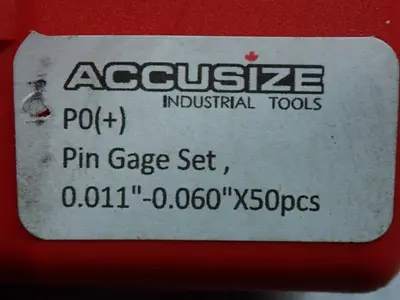 Used ACCUSIZE 901400200 Pin & Plug Gages | HGR 24 #744961