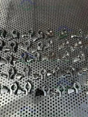 USED LOT OF 50 - UNBRANDED STAINLESS STEEL 1" OD TRI CLAMP SANITARY CLAMP