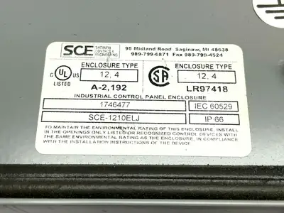 Used Saginaw Control SCE-1210ELJ Electrical Boxes Michigan US | Maverick Industrial Sales #1502129