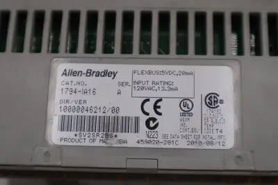 AB Allen-Bradley 1794-0A16 120Vac Output Module Flex I/O 16 Point STOCK H1228A