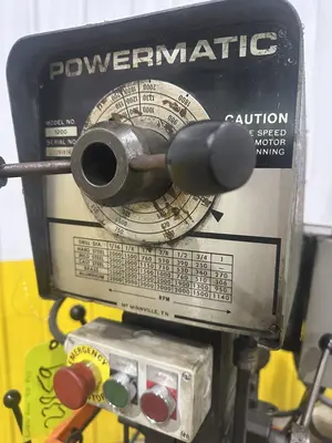 20" POWERMATIC MODEL #1200 VERTICAL SINGLE SPINDLE DRILL PRESS: YOBRO #23859