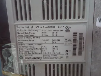 NEW ALLEN BRADLEY 20AD8P0A0AYNANC0