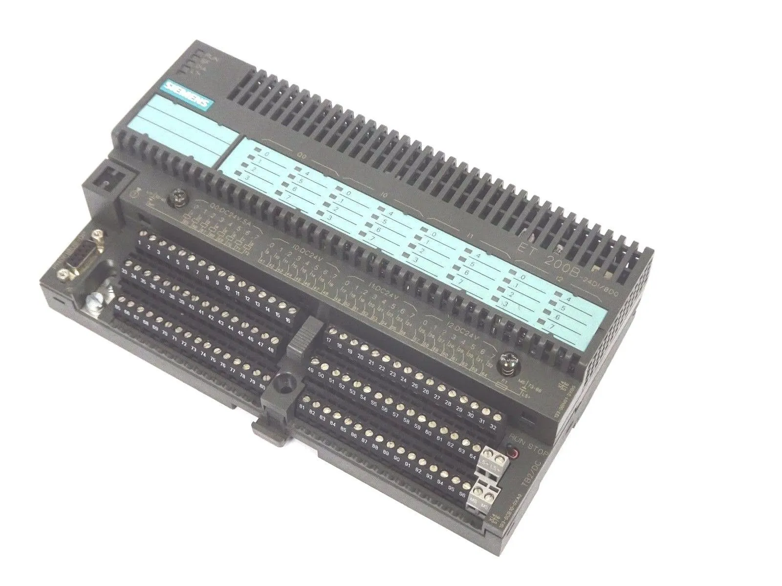 USED SIEMENS ET-200B-24DI/8D0 6ES7 133-0BN00-0XB0 INPUT OUTPUT MODULE