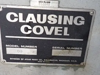 USED CLAUSING COVEL 60