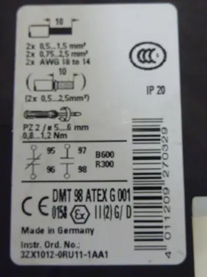 USED SIEMENS 3RU1116-1AB0