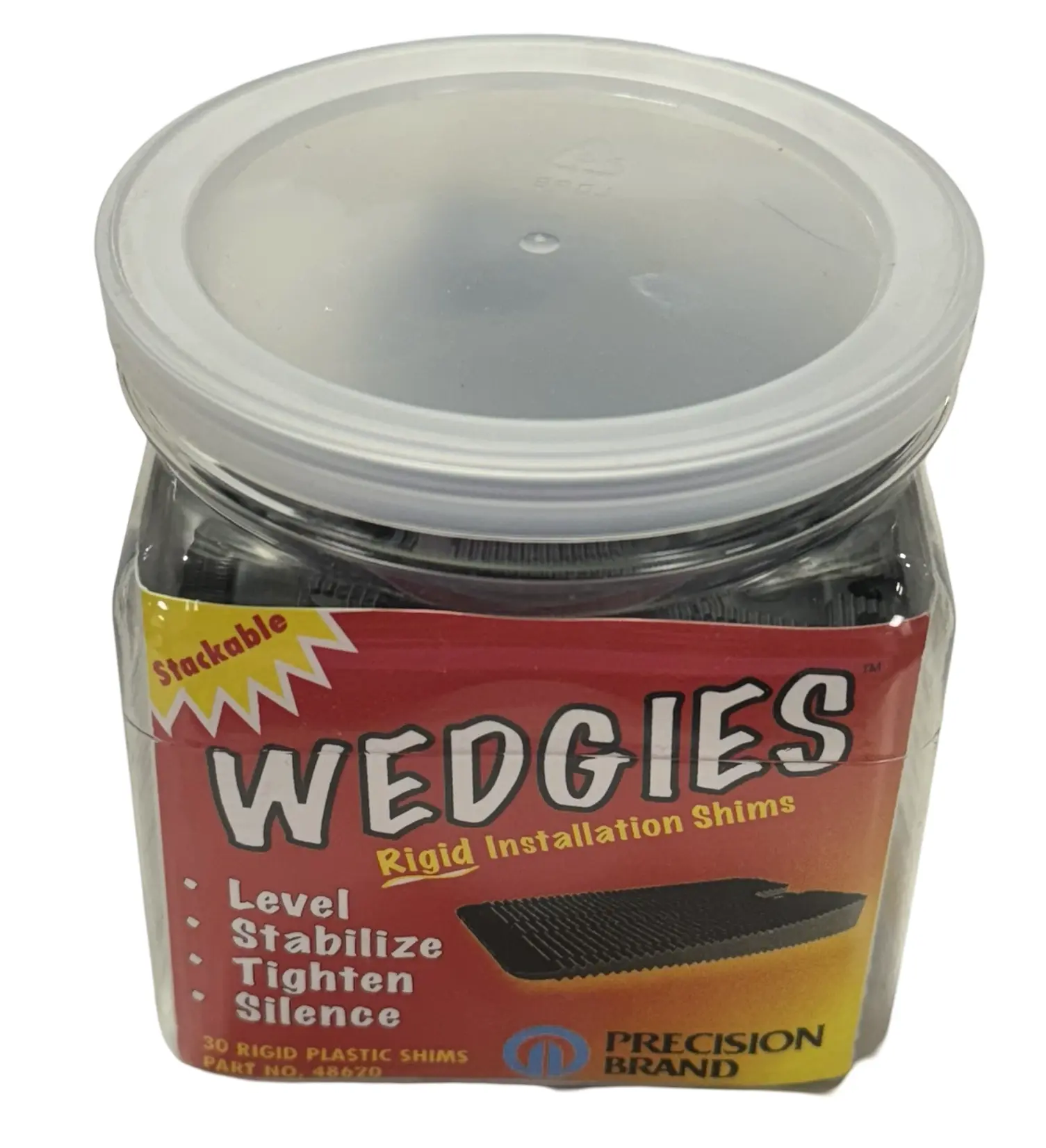 Precision Brand Wedgies Stackable Installation Shims 30 Pack 0.265 lb
