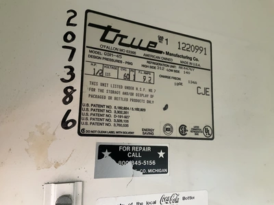 Used TRUE GDM-45 Display Refrigerators Michigan US | Miedema Asset Management Group #1304422