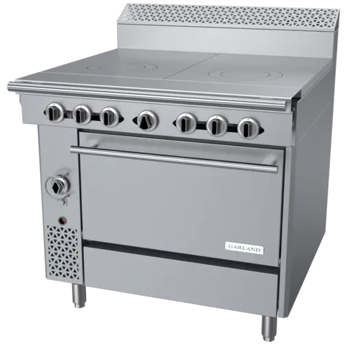 Garland C36-10C 36" Gas Range w/ (2) Hot Tops & Convection Oven, Natural Gas