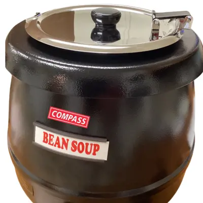 Compass Black Steel 10L Electric Soup Kettle
