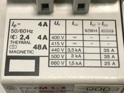 USED MOELLER PKZM1-4-Q003