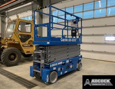 New | in-Stock 2026 GENIE GS-3232 E-DRIVE ELECTRIC SCISSOR LIFT Scissor Lifters Alberta CA | Adcock Equipment #1417629