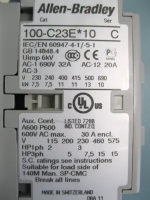 USED Allen-Bradley 100-C30EJ22C
