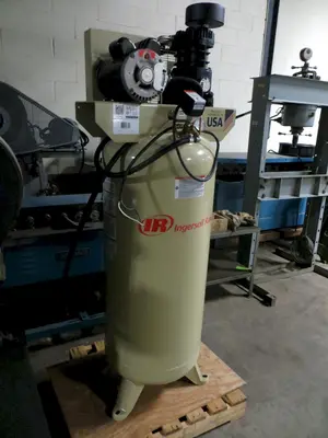 5 HP, Ingersoll Rand Vertical Air Compressor, 60 Gallon Tank, 230 Volt, Single Phase