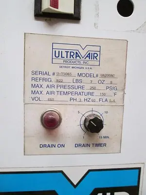 USED ULTRA AIR PRODUCTS INC UA200AC