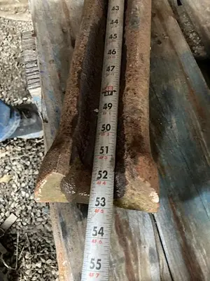 Used AFTERMARKET 5” X 52-1/2" CHISEL CABLE TOOL BUTTON BIT Tool Bits Pennsylvania US | East West Machinery & Drilling #1417233