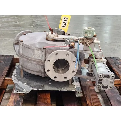 Used Reimelt GmbH 4" Single-channel Stainless Steel Tunnel Diverter Valve