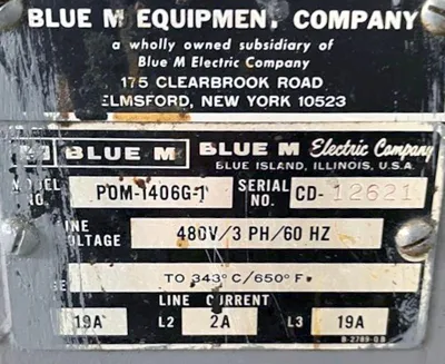 BLUE M POM-1406G-1 Ovens - Batch | Heat Treat Equipment Co. (5)