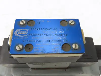 Continental Hydraulics Hydraulic Pilot Operated Directional Valve 120V 60Hz