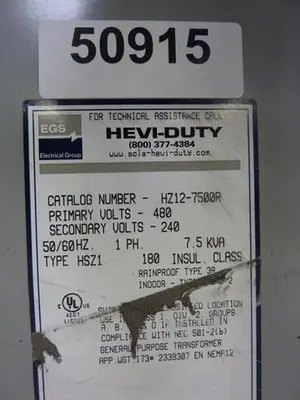 Used GENERAL SIGNAL HZ12-5000R Transformers Michigan US | Ideal Machinery #1260249