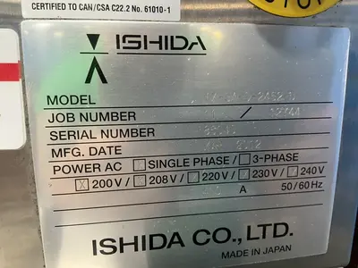 Used 2012 ISHIDA IXGAS2462 Miscellaneous Packaging Equipment Ohio US | HGR 24 #1404973