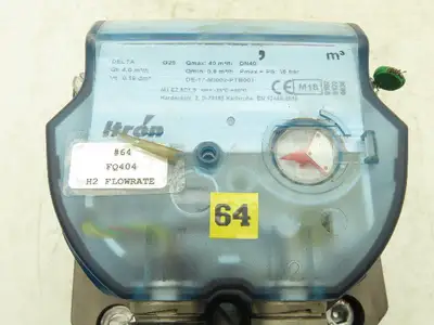 Itron Delta G25 Rotary Volumetric Flow Meter DN40 1.5"npt 232psi 9-Digit Index