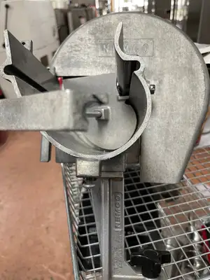 Used Nemco Used Nemco 55200AN Stainless Steel Manual Food Slicer Slicers / Dicers / Cutters Illinois US | Falcon Restaurant Supply #1376004