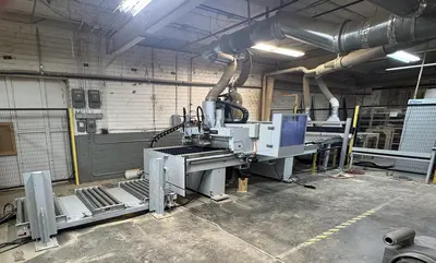WEEKE VANTECH 480, 4' x 8' CNC ROUTER WITN PANEL MATERIAL HANDLING & INTEGRATED DUST COLLECTION SYSTEM
