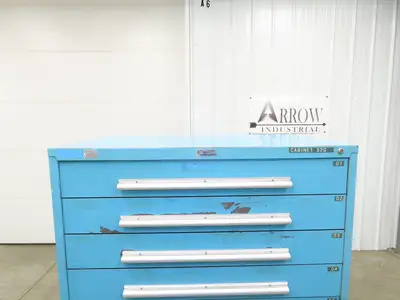 Nu-Era Modular Tool Storage Cabinet 9 Drawer 45x28x61" Stanley Vidmar Blue