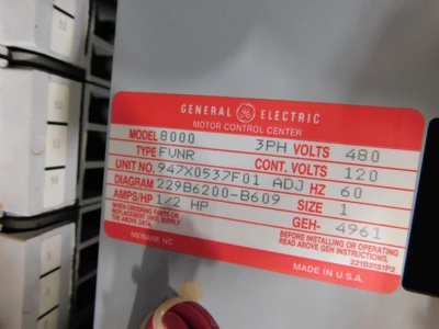 Used GE 947X0537F01 Starters Ohio US | Equipment Recovery Corp. #1330725