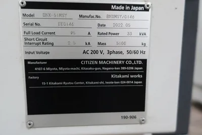 2022 MIYANO BNX 51 MSY 5-Axis or More CNC Lathes | CNC EXCHANGE (15)