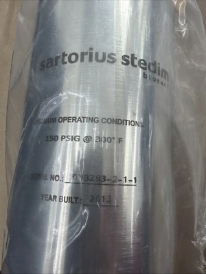 New Sartorius Stedim Stainless Steel Vessel / Filter Housing Warranty 🇺🇸