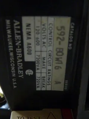 USED ALLEN BRADLEY 509-BOD SER A W35