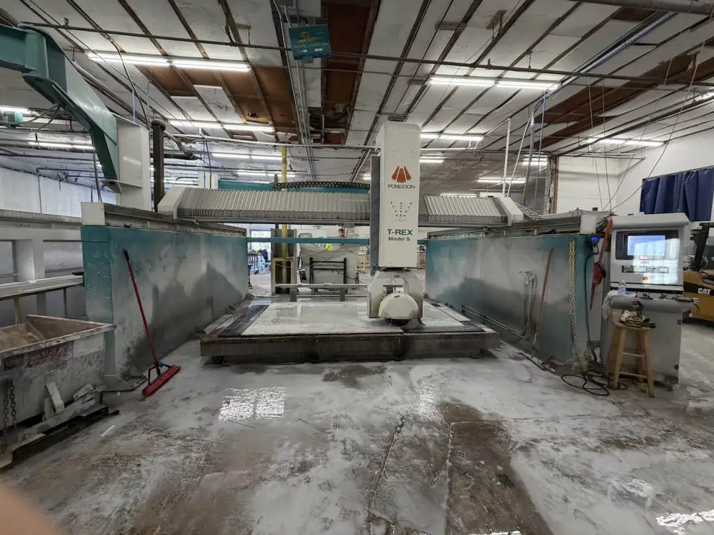 Used 2019 POSEIDON T – REX MODEL S SINGLE TABLE Stone CNC Machining Centers Michigan US | All Used Stone Equipment #1568689