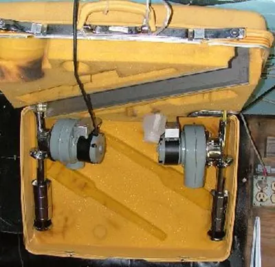 QTY. 1. PORTABLE FUME EXHAUST BLOWER WITH THERMOME...