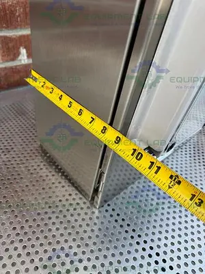 USED HOFFMAN STAINLESS STEEL STANDARD ENCLOSURE 17.5" X 11" X 22" W/ HEAT SINK