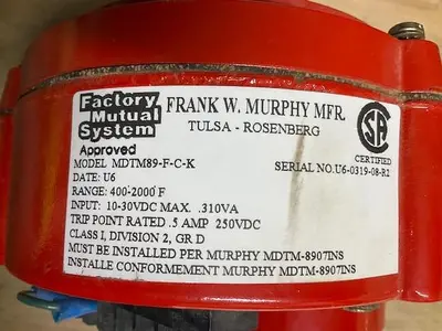 USED FW MURPHY MDTM-89-F-C-K