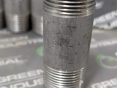 Lot of 11 Quality Pipe Products Schedule 40 304L-487D12 3-1/2" Pipe Nipples Used