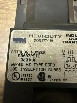 USED SOLA/HEVI-DUTY E0603PBTC